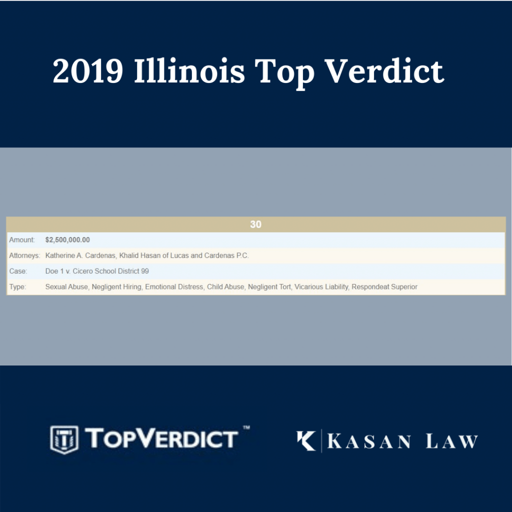 Kasan Law Top 50 Verdicts in Illinois in 2019